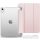 Apple iPad 10.9 (2022) / iPad 11 (2025), mappa tok, közepesen ütésálló, érintőceruza tartó, érintőceruza nélkül, átlátszó hátlap, Smart Case, TP SC Pen Holder Hybrid, rózsaszín