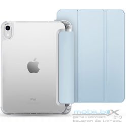   Apple iPad 10.9 (2022) / iPad 11 (2025), mappa tok, közepesen ütésálló, érintőceruza tartó, érintőceruza nélkül, átlátszó hátlap, Smart Case, TP SC Pen Holder Hybrid, világoskék