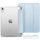 Apple iPad 10.9 (2022) / iPad 11 (2025), mappa tok, közepesen ütésálló, érintőceruza tartó, érintőceruza nélkül, átlátszó hátlap, Smart Case, TP SC Pen Holder Hybrid, világoskék