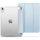 Apple iPad 10.9 (2022) / iPad 11 (2025), mappa tok, közepesen ütésálló, érintőceruza tartó, érintőceruza nélkül, átlátszó hátlap, Smart Case, TP SC Pen Holder Hybrid, világoskék