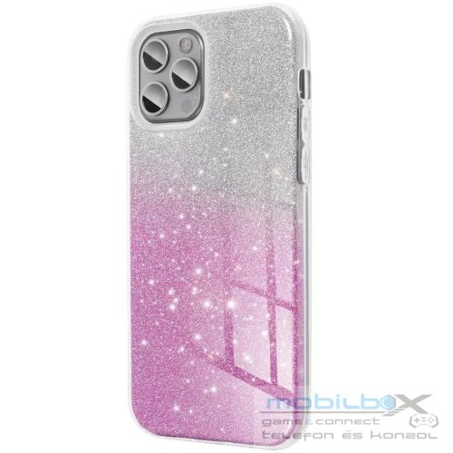 Samsung Galaxy A35 5G SM-A356B, Szilikon tok, csillogó, Forcell Shining, vörösarany/ezüst