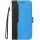 Xiaomi Redmi Note 13 Pro 5G / Poco X6 5G, Oldalra nyíló tok, stand, kártyatartóval, kézpánttal, Wooze Colour Wallet, kék