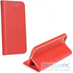   Samsung Galaxy Xcover 7 SM-G556B, Oldalra nyíló tok, stand, Luna Book, piros