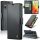 Xiaomi Redmi 14C / Poco C75, Oldalra nyíló tok, stand, kártyatartóval, RFID technológiával, Wooze CaseME, fekete