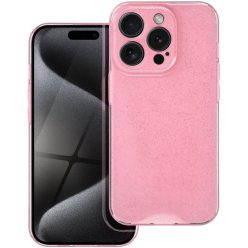   Samsung Galaxy A36 5G SM-A366B, Szilikon tok, 2 mm vastag, csillogó hátlap, rózsaszín