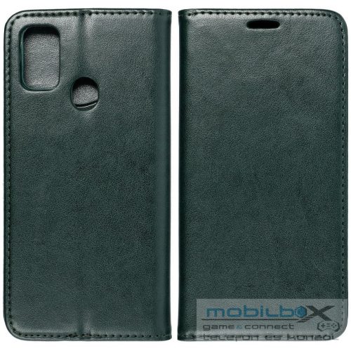 Xiaomi Redmi 13 4G / Note 13R / Poco M6 4G, Oldalra nyíló tok, stand, Magnet Book, zöld