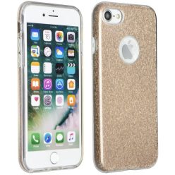   Samsung Galaxy S25 SM-S931, Szilikon tok, csillogó, Forcell Shining, arany