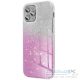 Samsung Galaxy S25 Ultra SM-S938, Szilikon tok, csillogó, Forcell Shining, vörösarany/ezüst