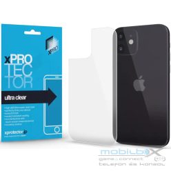   Apple iPhone 12 Mini, Kijelzővédő fólia (az íves részre NEM hajlik rá!), hátlapi, Xprotector Ultra Clear, Clear Prémium