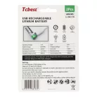 TCBEST újratölthető R3 (AAA) elem 180 mAh, USB-C csatlakozóval és töltőkábellel (2db)