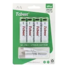 TCBEST újratölthető R6 (AA) elem 1100 mAh, USB-C csatlakozóval és töltőkábellel (4db)