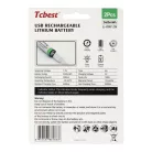 TCBEST újratölthető R6 (AA) elem 650 mAh, USB-C csatlakozóval és töltőkábellel (2db)