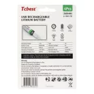 TCBEST újratölthető R6 (AA) elem 650 mAh, USB-C csatlakozóval és töltőkábellel (4db)