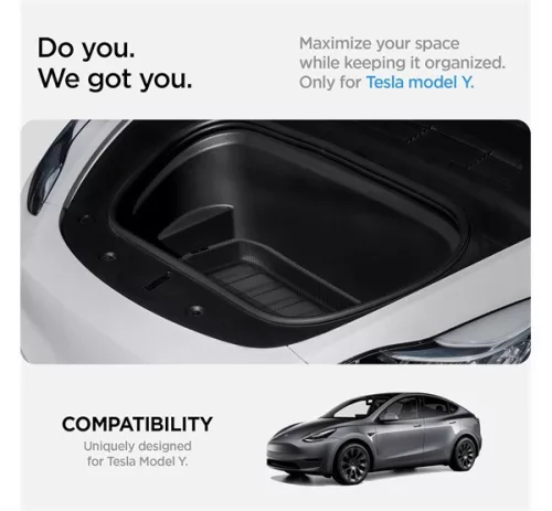 Spigen Tesla Model Y első csomagtartó tálca, fekete TL10-Y