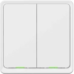   TESLA okos dupla kapcsoló, ZigBee protokollal, TESLA mobilalkalmazás támogatással, fehér
