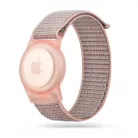 Tech-Protect Nylon Apple Airtag / Airtag 2 tok szíjjal gyerekeknek, rózsaszín