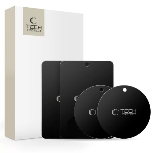 Tech-Protect Metalplate mágnes lap szett autós tartóhoz, fekete (4db)