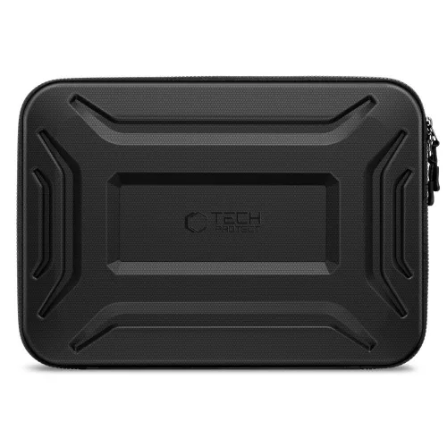 Tech-Protect Kevlar Pro strapabíró laptop táska / tartó, megerősített peremmel, 13-14col, fekete
