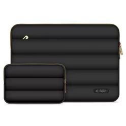   Tech-Protect Puffy univerzális laptop táska / tartó, ütéscsillapító habréteggel, plüss béléssel, 13-14col, fekete