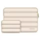 Tech-Protect Puffy univerzális laptop táska / tartó, ütéscsillapító habréteggel, plüss béléssel, 13-14col, bézs