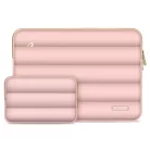 Tech-Protect Puffy univerzális laptop táska / tartó, ütéscsillapító habréteggel, plüss béléssel, 13-14col, rozéarany