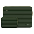 Tech-Protect Puffy univerzális laptop táska / tartó, ütéscsillapító habréteggel, plüss béléssel, 15-16col, zöld