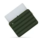 Tech-Protect Puffy univerzális laptop táska / tartó, ütéscsillapító habréteggel, plüss béléssel, 15-16col, zöld