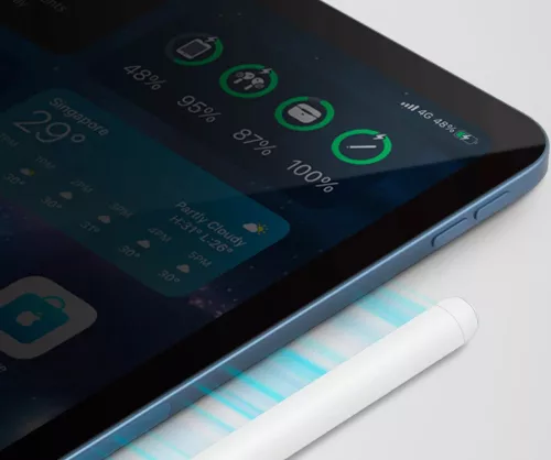Uniq Pixo Lite 2 Apple Pencil, mágneses kapacitív ceruza, fekete