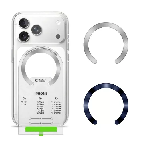 Tech-Protect MagSafe gyűrű, kék-ezüst (2db)