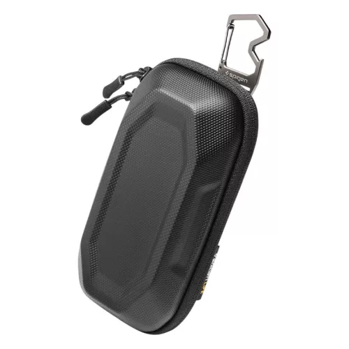 Spigen Lock Fit LF520 szemüveg tartó tok / táska, fém cipzárral, merev strapabíró kialakítással, üveg nyitóval, fekete