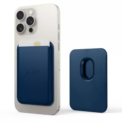   Tech-Protect CH01 mágneses kártyatartó, MagSafe, telefonra rögzíthető, kék (3db kártya)