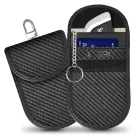 Tech-Protect KLR100 RFID blokkoló kulcstartó tok / táska, Carbon, fekete (autó kulcshoz, bankkártyához)