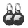 Tech-Protect Rough Apple Airtag / Airtag 2 tok, fekete (2db)