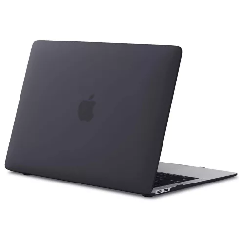 Apple MacBook Pro 14 (2021 - 2024), Műanyag hátlap védőtok, Tech Protect SmartShell, fekete