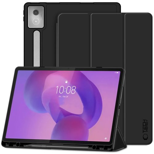 Lenovo Idea Tab Pro (12.7) TB-373, mappa tok, közepesen ütésálló, érintőceruza tartó, érintőceruza nélkül, Trifold, TP SC Pen Holder, fekete