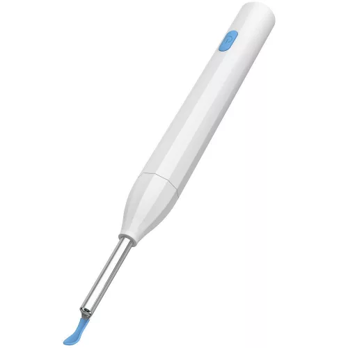 Elektromos fültisztító készlet, otoszkóp, HD mini kamerával, Wifi-s, LED világítással, Wooze Visual Ear Cleaner, fehér