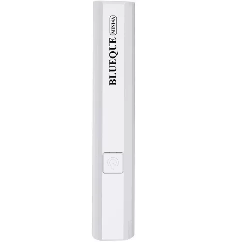 Műkörmös mini UV lámpa, kézi, akkumulátoros, hordozható, 3W, 1 LED-es, Blueque BQ-MINI4A, fehér