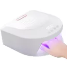Műkörmös UV lámpa, 48 LED-es, 192W, akkumulátoros, érintés vezérlés, külső akkumulátor funkció, Blueque BQ-V18, fehér