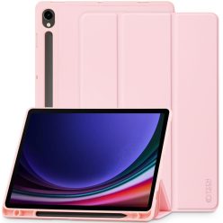   Samsung Galaxy Tab S9 FE (10.9) / Tab S10 FE (10.9) / Tab S10 Lite (10.9), mappa tok, közepesen ütésálló, érintőceruza tartó, érintőceruza nélkül, Trifold, TP SC Pen Holder, rózsaszín