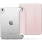 Apple iPad 10.9 (2022) / iPad 11 (2025), mappa tok, közepesen ütésálló, érintőceruza tartó, érintőceruza nélkül, átlátszó hátlap, Smart Case, TP SC Pen Holder Hybrid, rózsaszín