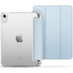   Apple iPad 10.9 (2022) / iPad 11 (2025), mappa tok, közepesen ütésálló, érintőceruza tartó, érintőceruza nélkül, átlátszó hátlap, Smart Case, TP SC Pen Holder Hybrid, világoskék