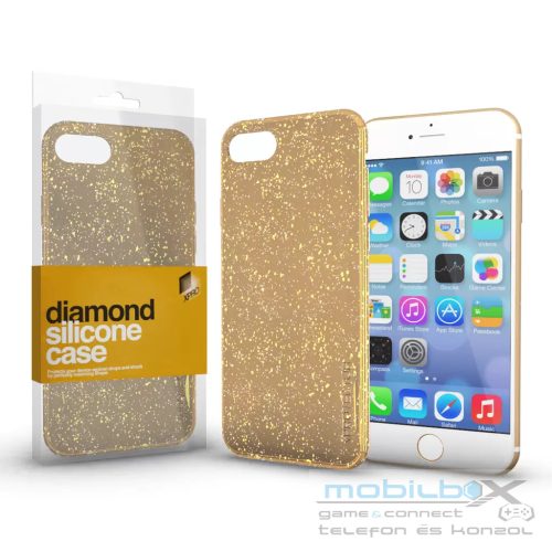 XPRO™ Szilikon tok Diamond Arany Samsung Galaxy S21+ készülékhez