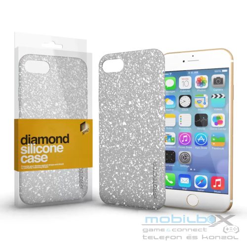 XPRO™ Szilikon tok Diamond Ezüst Samsung Galaxy A22 4G készülékhez