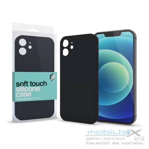 XPRO™ Soft Touch szilikon tok Slim fekete Samsung Galaxy S21 FE készülékhez