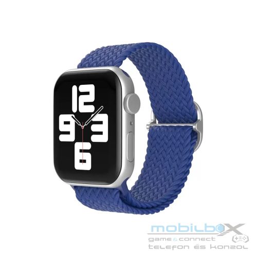 XPRO™ Apple Watch szőtt szövet körpánt Kék Apple Watch 42mm (S1-S3) / 44mm / 45mm / 46mm / 49mm készülékhez