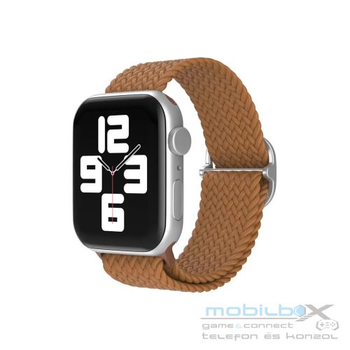 XPRO™ Apple Watch szőtt szövet körpánt Barna Apple Watch 42mm (S1-S3) / 44mm / 45mm / 46mm / 49mm készülékhez