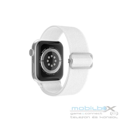 XPRO™ Apple Watch szövet körpánt Fehér Apple Watch 42mm (S1-S3) / 44mm / 45mm / 46mm / 49mm készülékhez