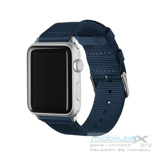 XPRO™ Apple Watch szőtt műanyag szíj Sötétkék Apple Watch 38mm / 40mm / 41mm / 42mm (S10) készülékhez