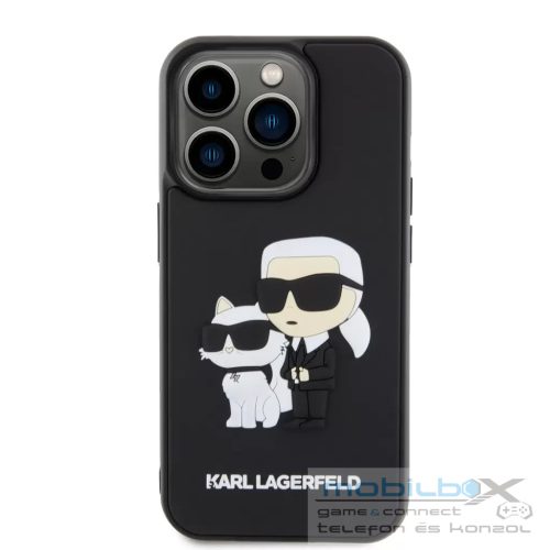 Karl Lagerfeld tok fekete KLHCP15L3DRKCNK Apple Iphone 15 Pro készülékhez