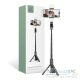 Tech-Protect L05S Vezeték nélküli Selfie bot Tripod Led világítással Fekete